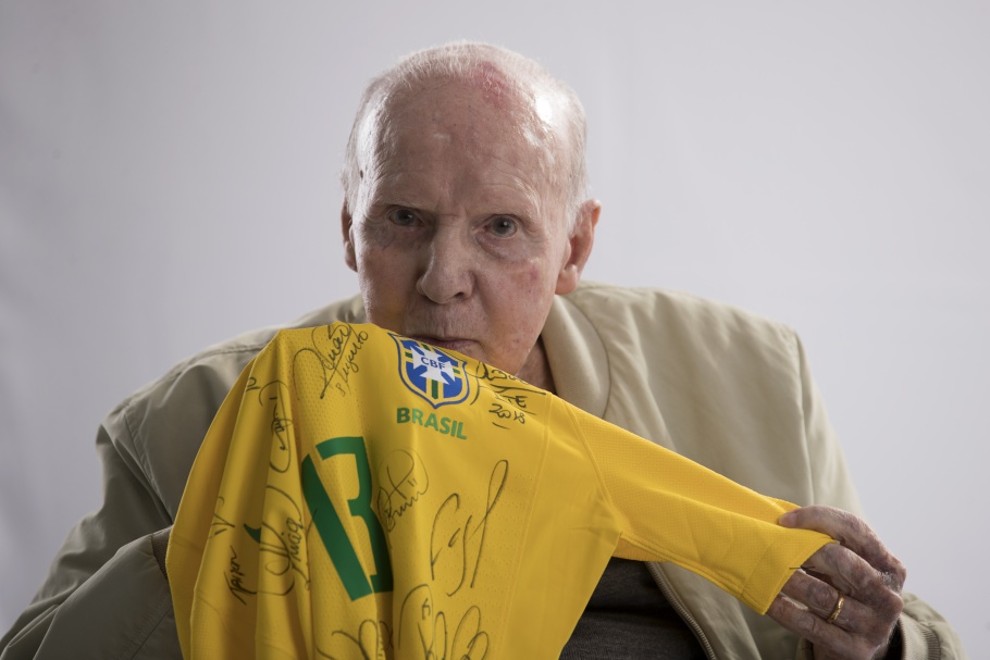 Zagallo foi o único tetracampeão do mundo Créditos: Lucas Figueiredo/CBF