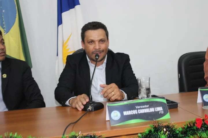 Vereador Marcos do Chico (PTB) assumiu a prefeitura de Caseara ---Foto: Rede Social.