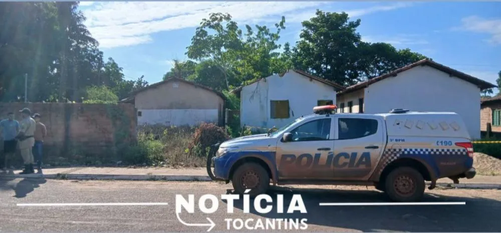 Corpo está no local; área isolada pela Polícia Militar. Foto: Redação Notícia Tocantins.