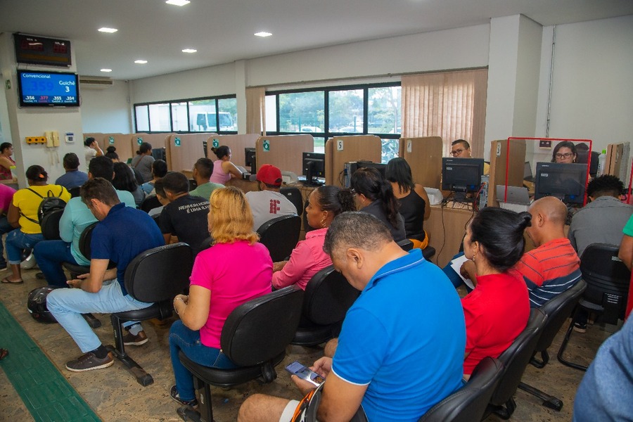 Recepção da DPE-TO, em Palmas, na manhã desta segunda-feira,08.