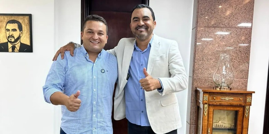Saboinha Jr. ao lado do Governador Wanderlei Barbosa, Foto- rede social.