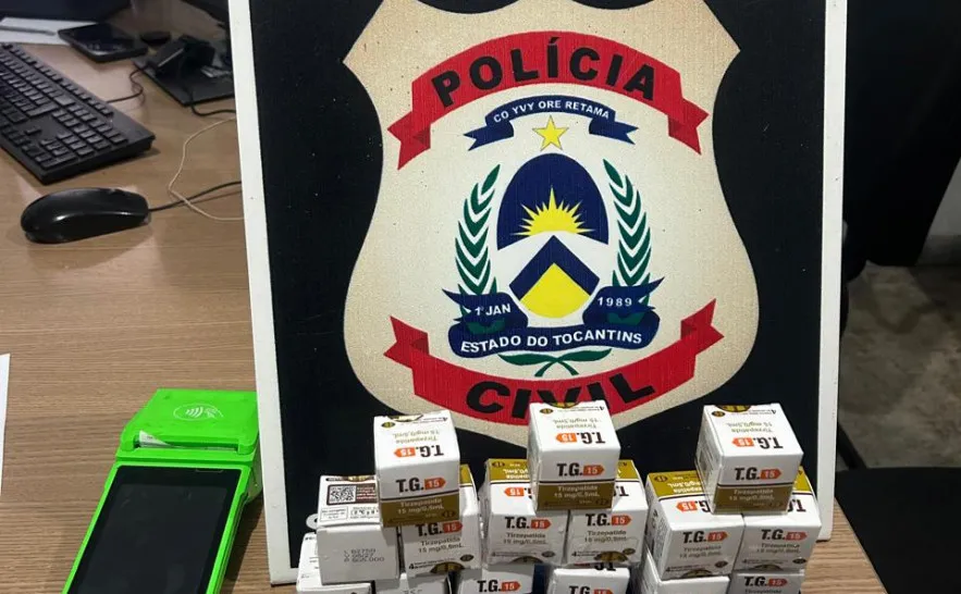 Medicamentos apreendidos são para emagrecimento. 