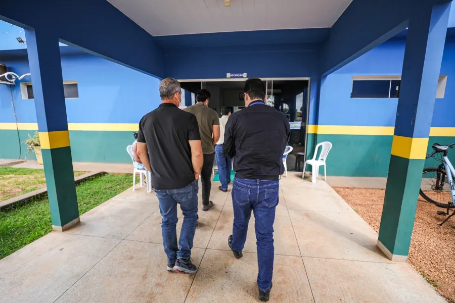 Imagens da vistoria no hospital de pequeno porte de Goiatins.