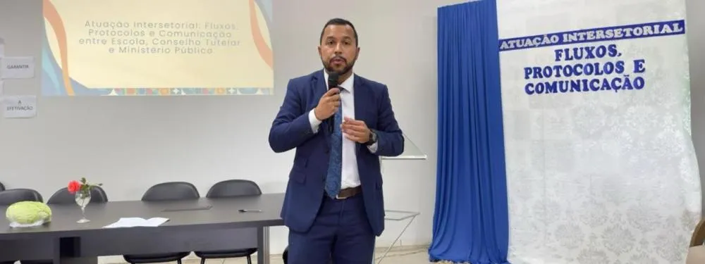 Promotor de Justiça Matheus Eurico Borges Carneiro ministrou palestra
