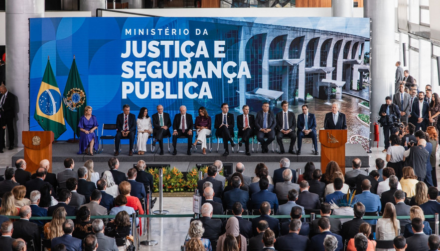 O novo ministro da Justiça e Segurança Pública, Ricardo Lewandowski, foi empossado nesta quinta-feira, 1° de fevereiro