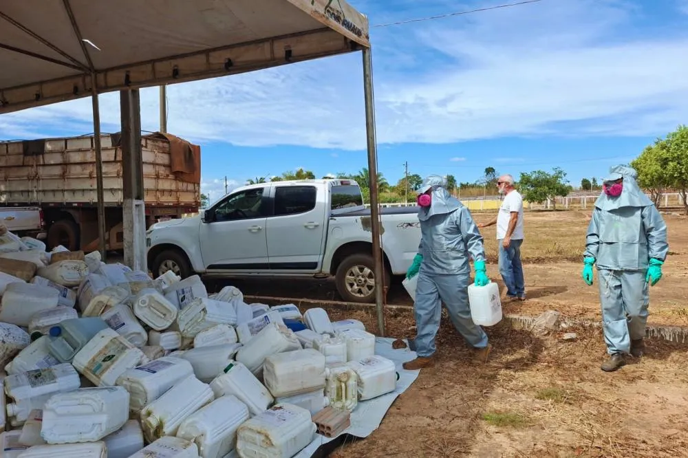 Com apoio do Governo do Tocantins, ação itinerante coleta mais de 1,5 mil embalagens vazias de agrotóxicos em Dois Irmãos