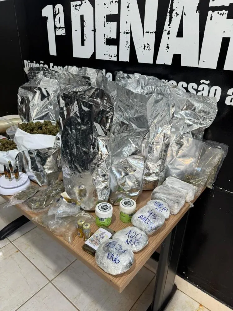 Polícia Civil desarticula centro de distribuição de drogas de alto valor em Palmas