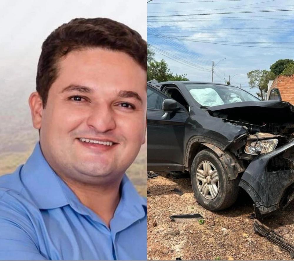 Apesar da situação do veículo ninguém se feriu.