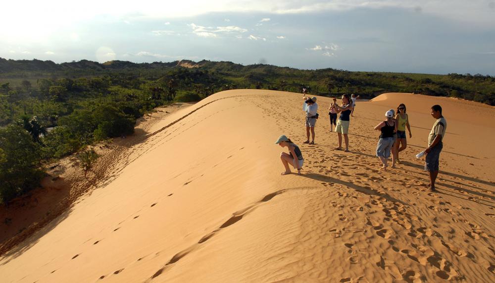 Dunas do Jalapão, em Mateiros, região mais visitada do Tocantins