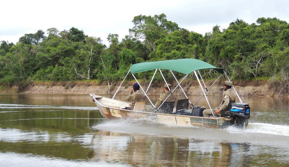 Na região da Bacia Araguaia, a operação percorreu aproximadamente 80 Km