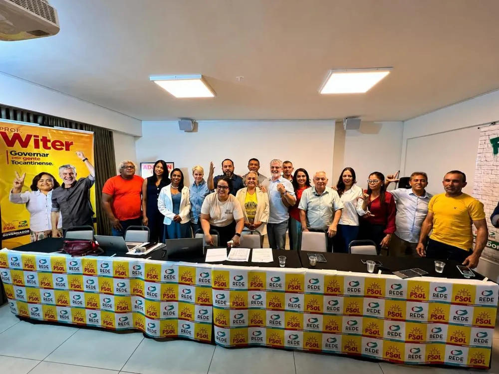Federação PSOL/REDE registra candidaturas e oficializa Professor Witer Naves na disputa pelo Governo do Tocantins; veja nomes dos demais candidatos