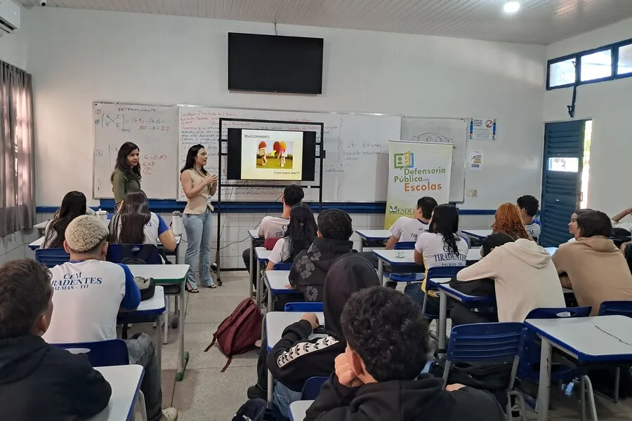 Defensoria nas Escolas: palestra da DPE-TO aborda família, divórcio e parentalidade