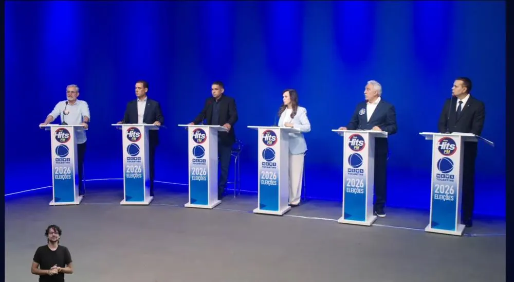 Primeiro debate ao Governo do Tocantins tem clima morno e pouco confronto entre candidatos