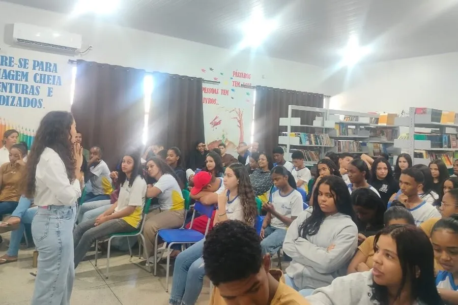 A atividade foi realizada no Colégio Estadual Joaquim Francisco de Azevedo - Foto: Nuamac Dianópolis/ Divulgação