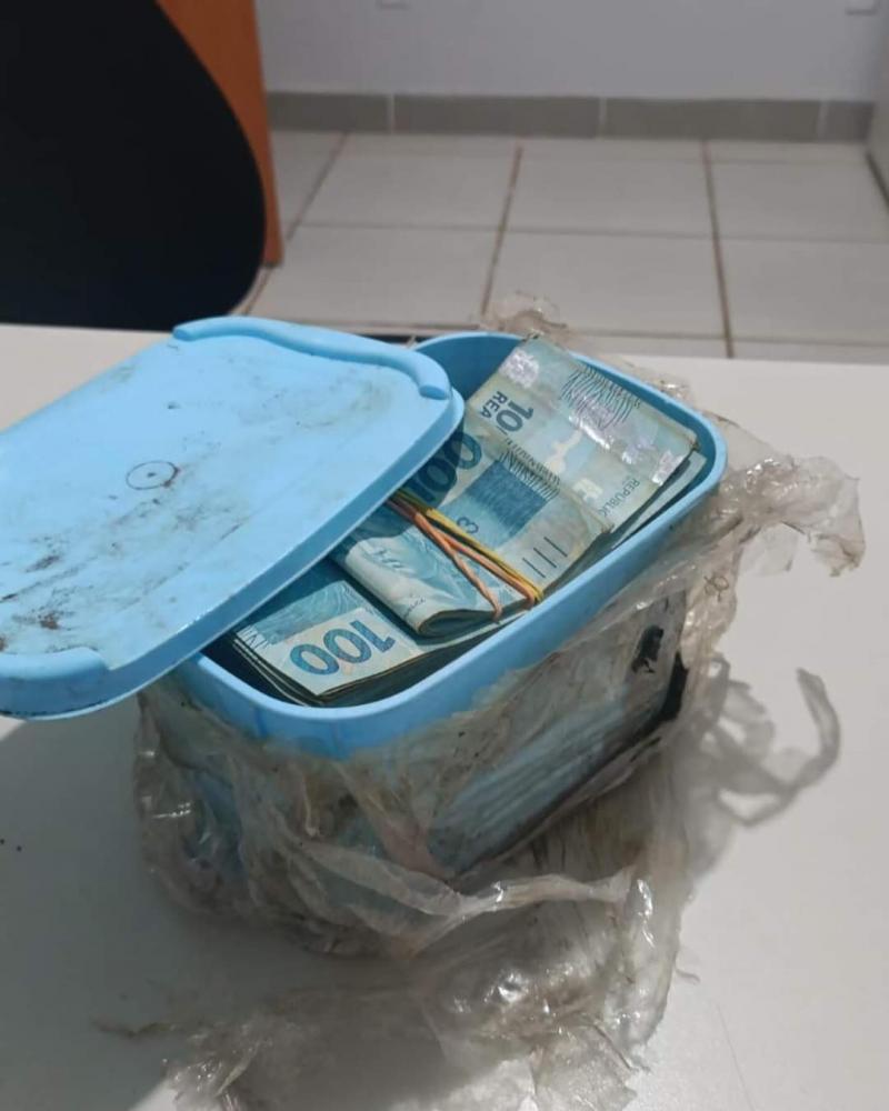Dinheiro Foi Encontrado Dentro de um Pote de Sorvetes, Foto: Polícia Civil