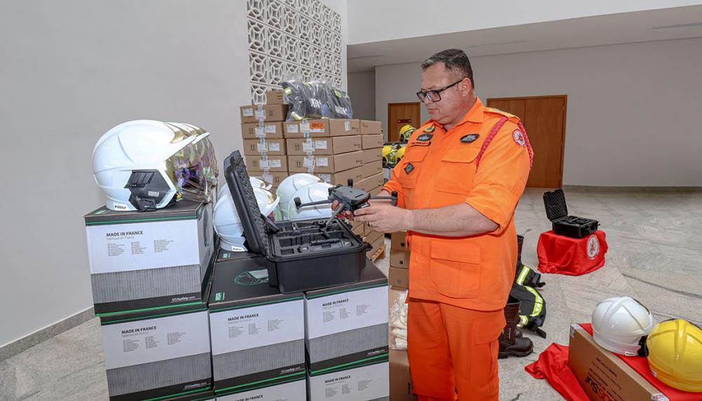 Coronel Ornelas recebeu oficialmente os 598 materiais e equipamentos adquiridos pela Senasp