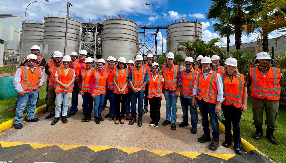 Visita técnica a usina de etanol de milho em Mato Grosso.