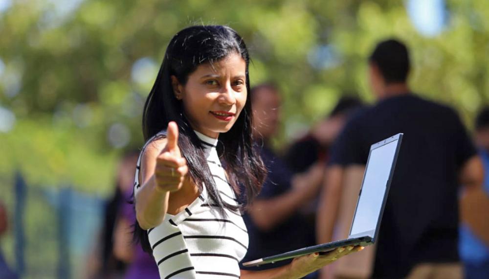 Leliene Macedo tem 20 anos de atuação na educação do Tocantins e relatou que nunca viu um evento e um projeto dessa magnitude