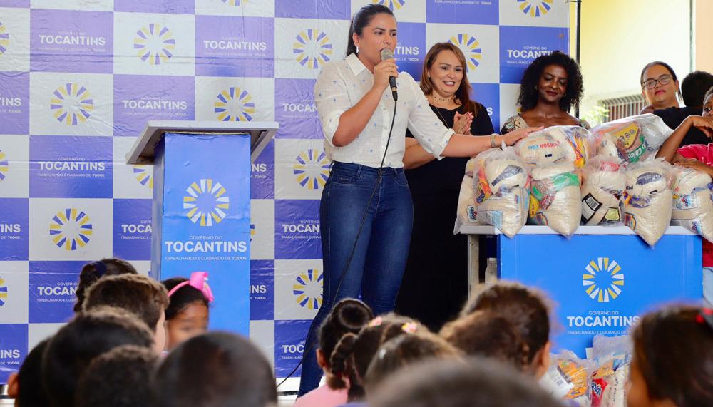 Cestas básicas arrecadas em evento realizado em Palmas no final de 2023 foram encaminhadas pela Secretaria Extraordinária de Participações Sociais à instituição