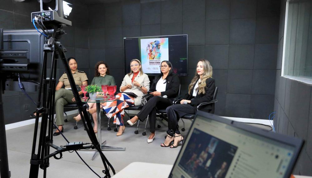 Palestras realizadas, online, em alusão ao Dia Internacional da Mulher com a participação de instituições públicas.