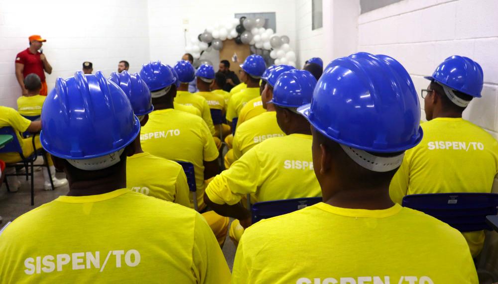 Capacitação teve como objetivo formar custodiados na área de construção civil.