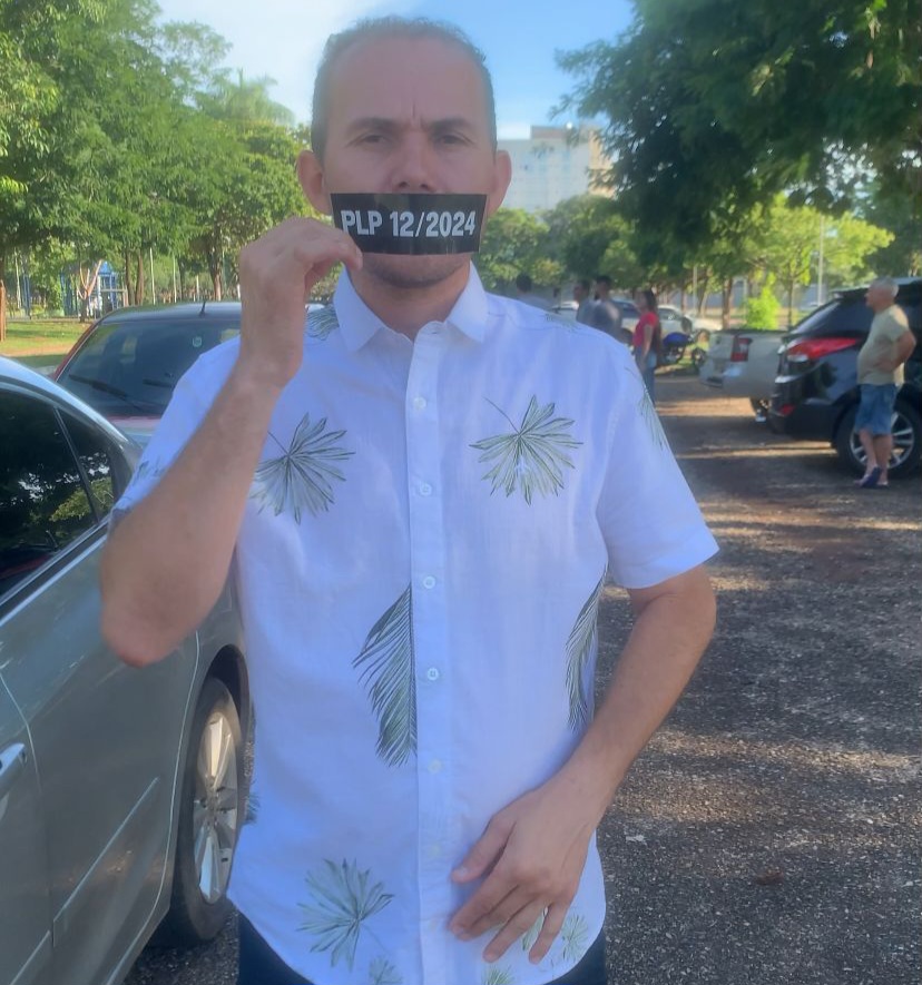 Neilton Saraiva Representante dos Motoristas de Aplicativo de Palmas-TO, Foto- Redação Notícia Tocantins.