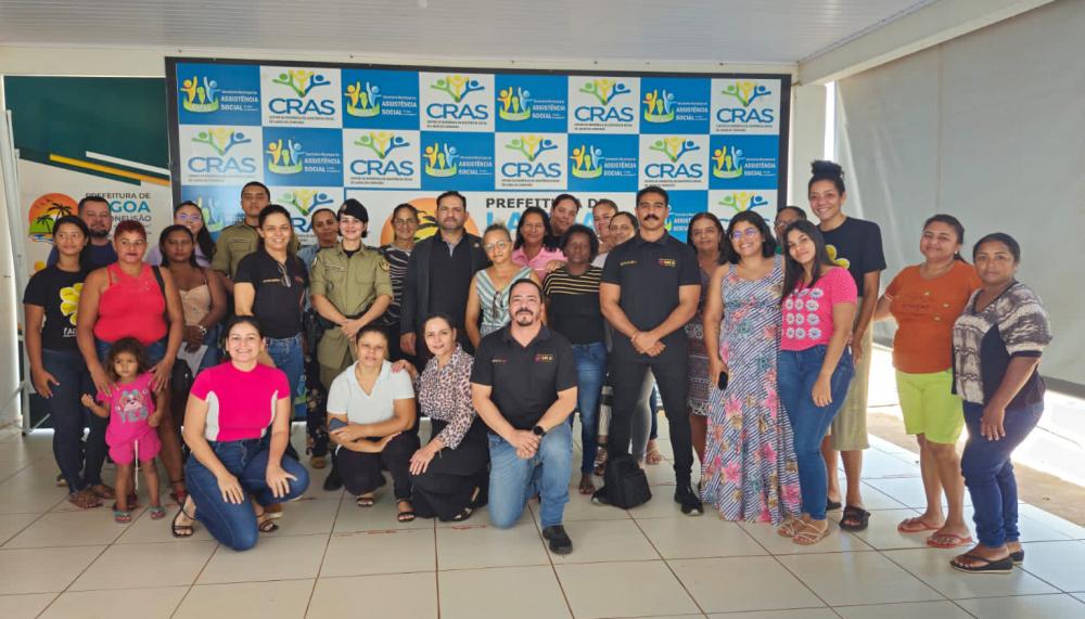 Ação educativa realizada pela equipe do Siop, em Lagoa da Confusão.