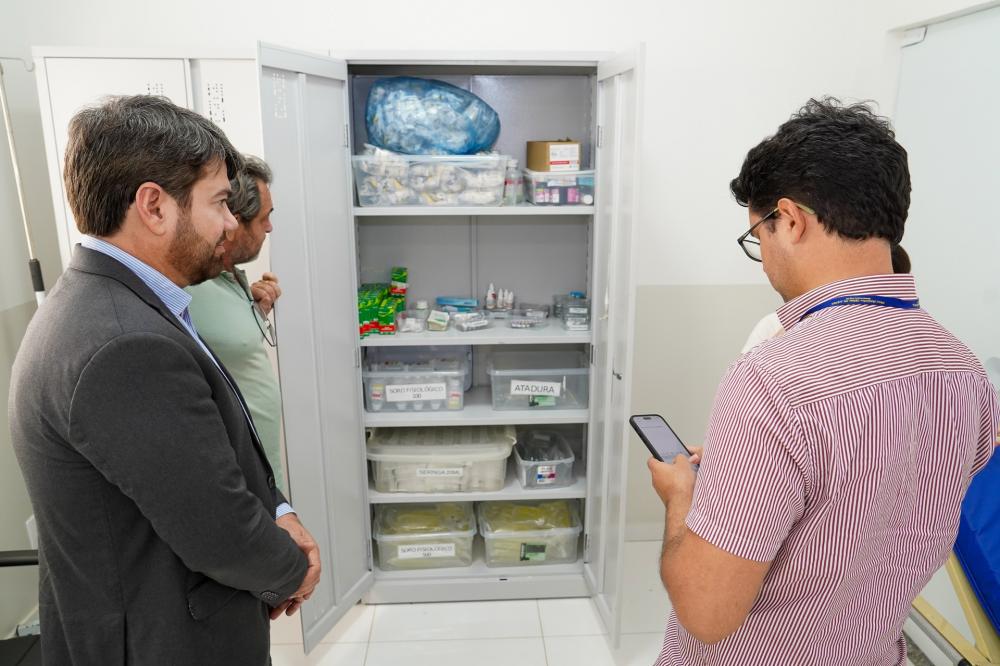 Durante a vistoria do MPTO, foi verificada a falta de medicamentos básicos. 