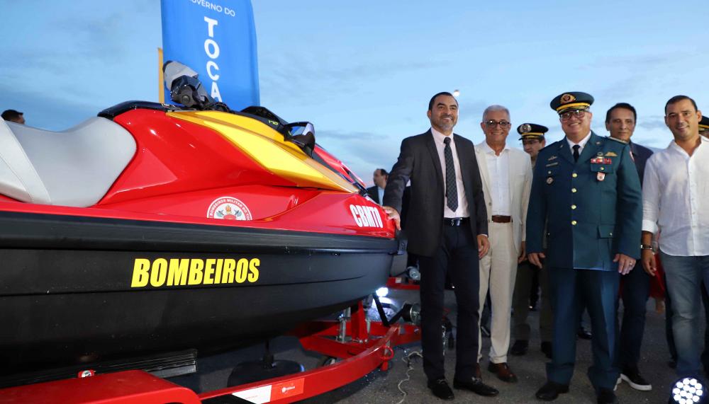 Jet Skis novos entregues em Cerimônia serão utilizados nos reforços aquáticos do Corpo de Bombeiros