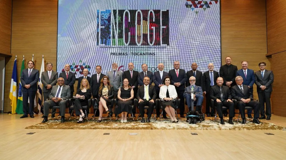Foto oficial da abertura do 93º Encontro Nacional de Corregedores-Gerais da Justiça do Brasil (Encoge).