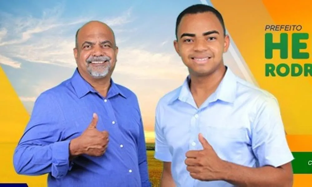 A esquerda Vice-prefeito Israel, a Direita prefeito cassado Heno Rodrigues, Foto- Google.