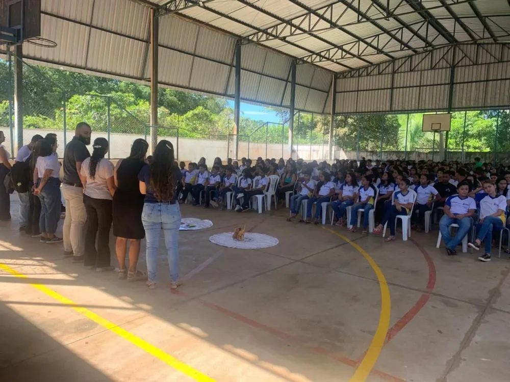 Alunos do Colégio Estadual de Itacajá participam das ações do projeto Justiça Restaurativa