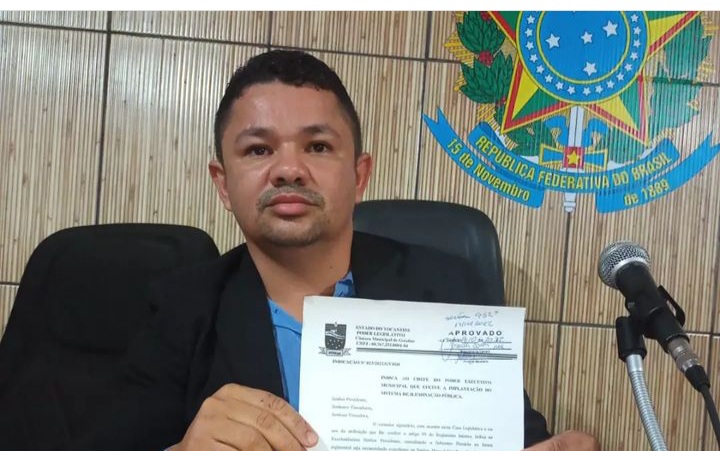 Vereador presidente da Câmara Municipal de Goiatins, Josiedes. Foto-Divulgação.