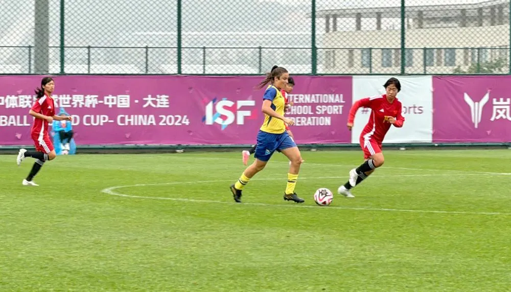 Participação das estudantes no ISF World School Championship Football 2024 foi marcada por placares impressionantes