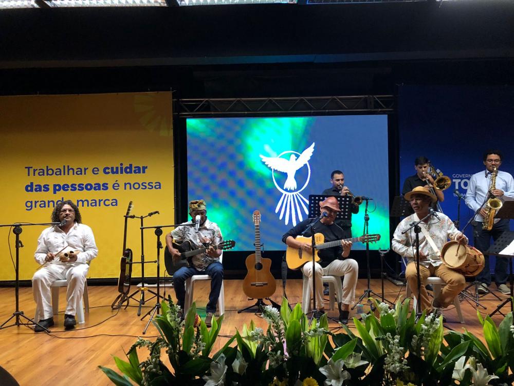 presentação contou com a participação dos artistas Sheyla Virgínio, Cleuda Milhomem, Dorivã, Cinthia Abreu, Mavi Jardim, Sophia Nunes, Breno Almeida e Ruiter Castro, Foto: Hyslanne Campos.