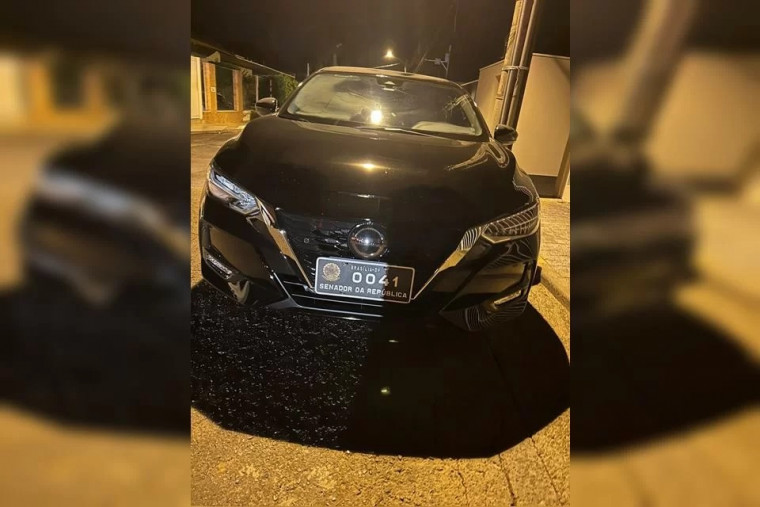 Carro oficial usado pelo senador Irajá é flagrado de madrugada em festa que causou perturbação do sossego em Brasília, Foto: Metrópoles