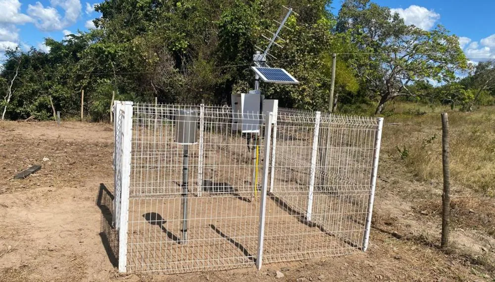 Estação Hidrometeorológica de Praia Alta, instalada a montante das estações da Bacia Hidrográfica do Rio Formoso.
