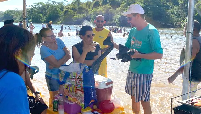 Meta do Praia Consciente 2024 é alcançar o máximo de pessoas com essa sensibilização nos atrativos da temporada de praia de aproximadamente 16 municípios