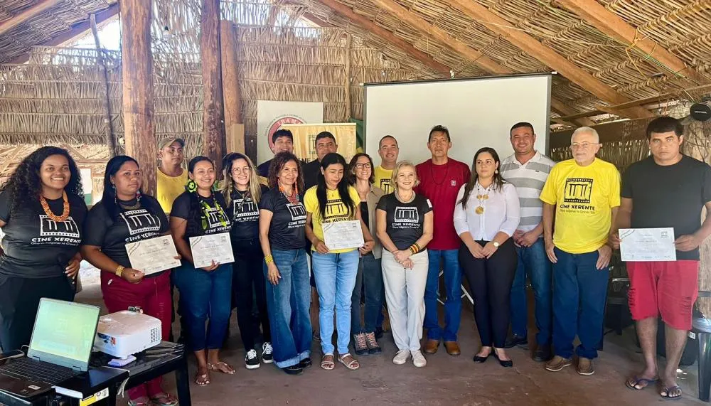 Ao todo, 20 indígenas foram capacitados nas oficinas do Cine Xerente