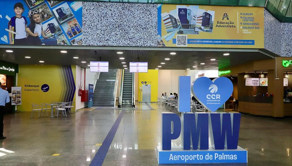  Espaços ampliados do Aeroporto de Palmas agora têm capacidade para receber mais passageiros com conforto e segurança.