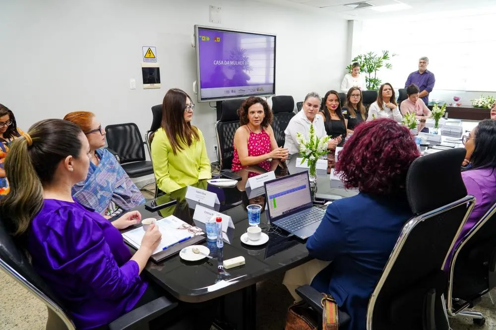 Promotora de Justiça Munique Teixeira Vaz participou da reunião.