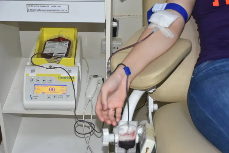 A doação de sangue é um ato de solidariedade.