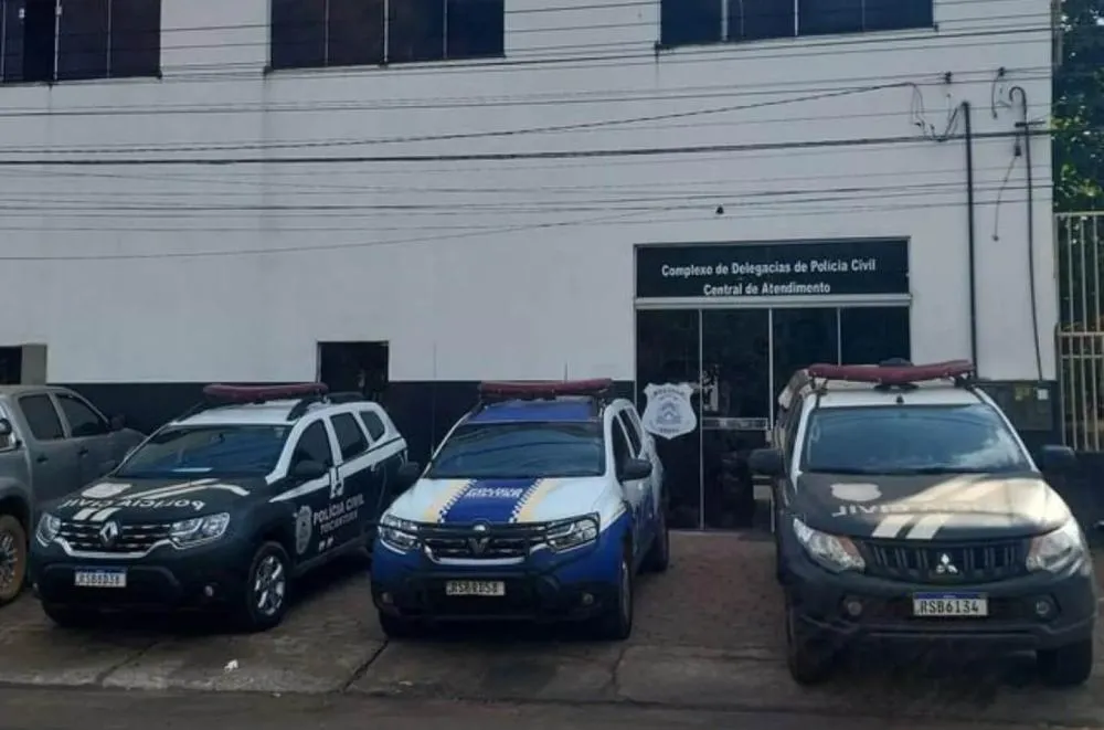 Após ser preso, o suspeito foi apresentado à 11° CACPC de Porto Nacional, Foto- Reprodução/ Agência Tocantins.