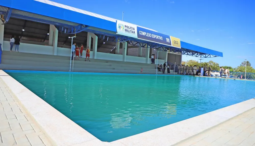  A nova piscina semiolímpica do Complexo Esportivo no Quartel do Comando-Geral é mais um espaço para o preparo físico e integração dos policiais