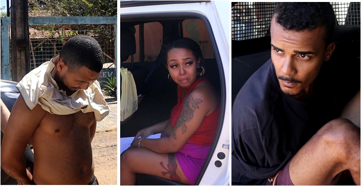 Suspeitos presos foram levados para a sede da Denarc e em seguida foram colocados à disposição do poder judiciário – Foto: Alessandro Ferreira / Agência Tocantins