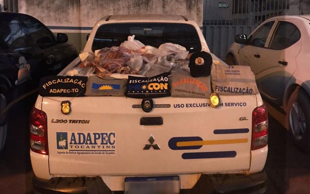 Registro dos alimentos apreendidos 