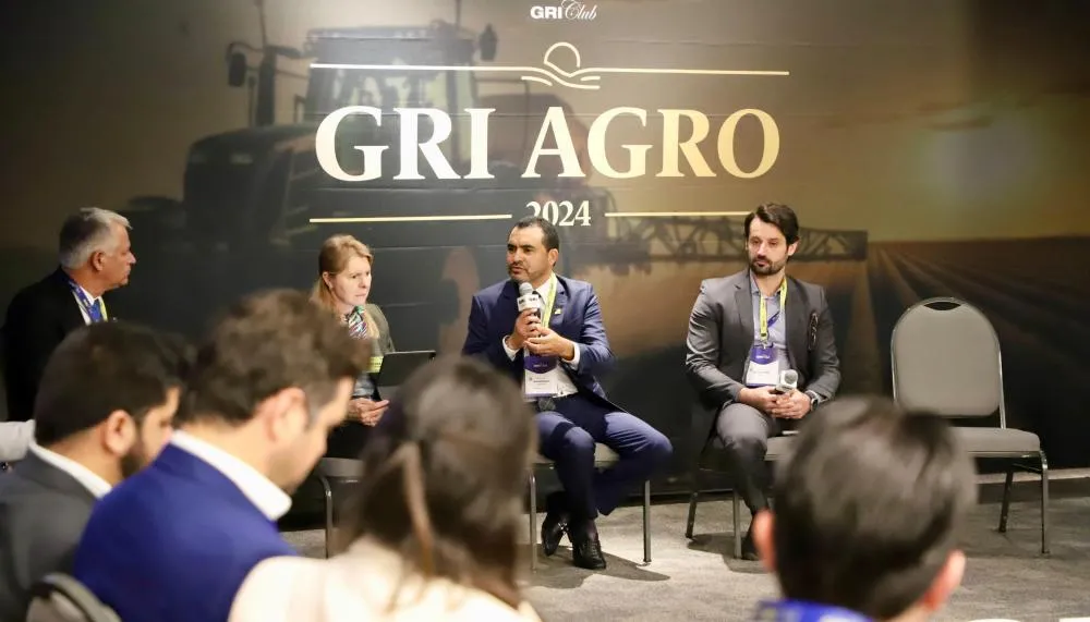 Governador Wanderlei Barbosa apresenta o potencial do Tocantins no agronegócio, durante abertura do GRI Agro, em São Paulo.