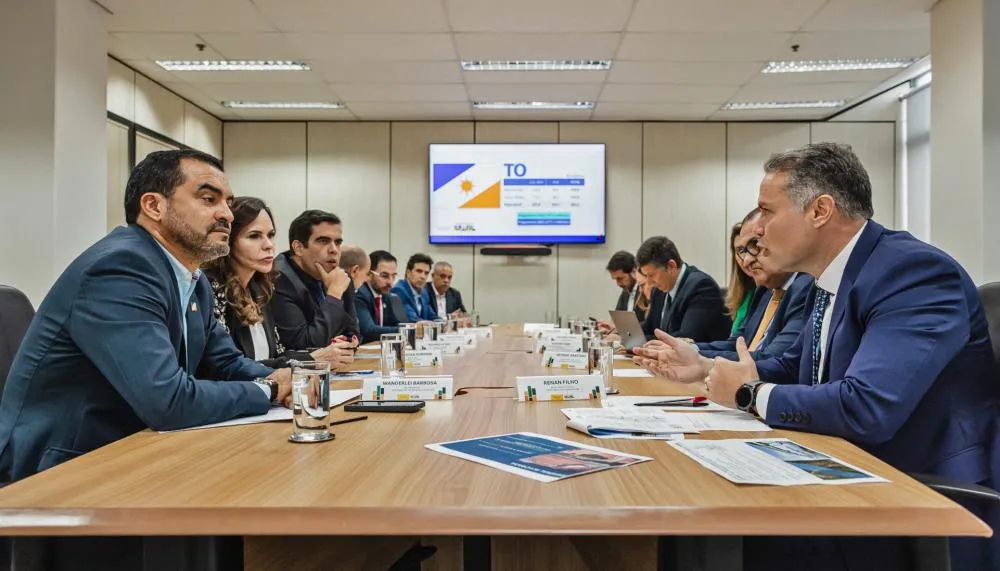 Governador Wanderlei Barbosa reuniu-se com o ministro dos Transportes, Renan Filho, em Brasília.