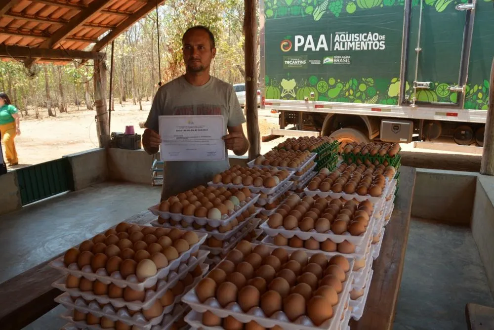 Produtor Cadastrado no PAA realiza entrega de 3 mil ovos ao programa