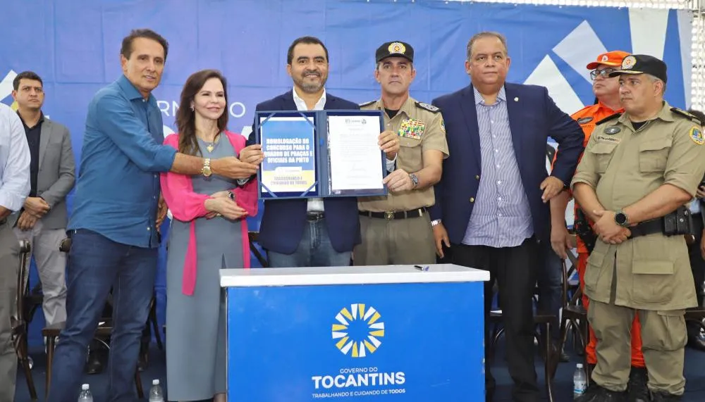 Governador Wanderlei Barbosa homologa concurso da PMTO, com a Fundação Getúlio Vargas como banca organizadora .